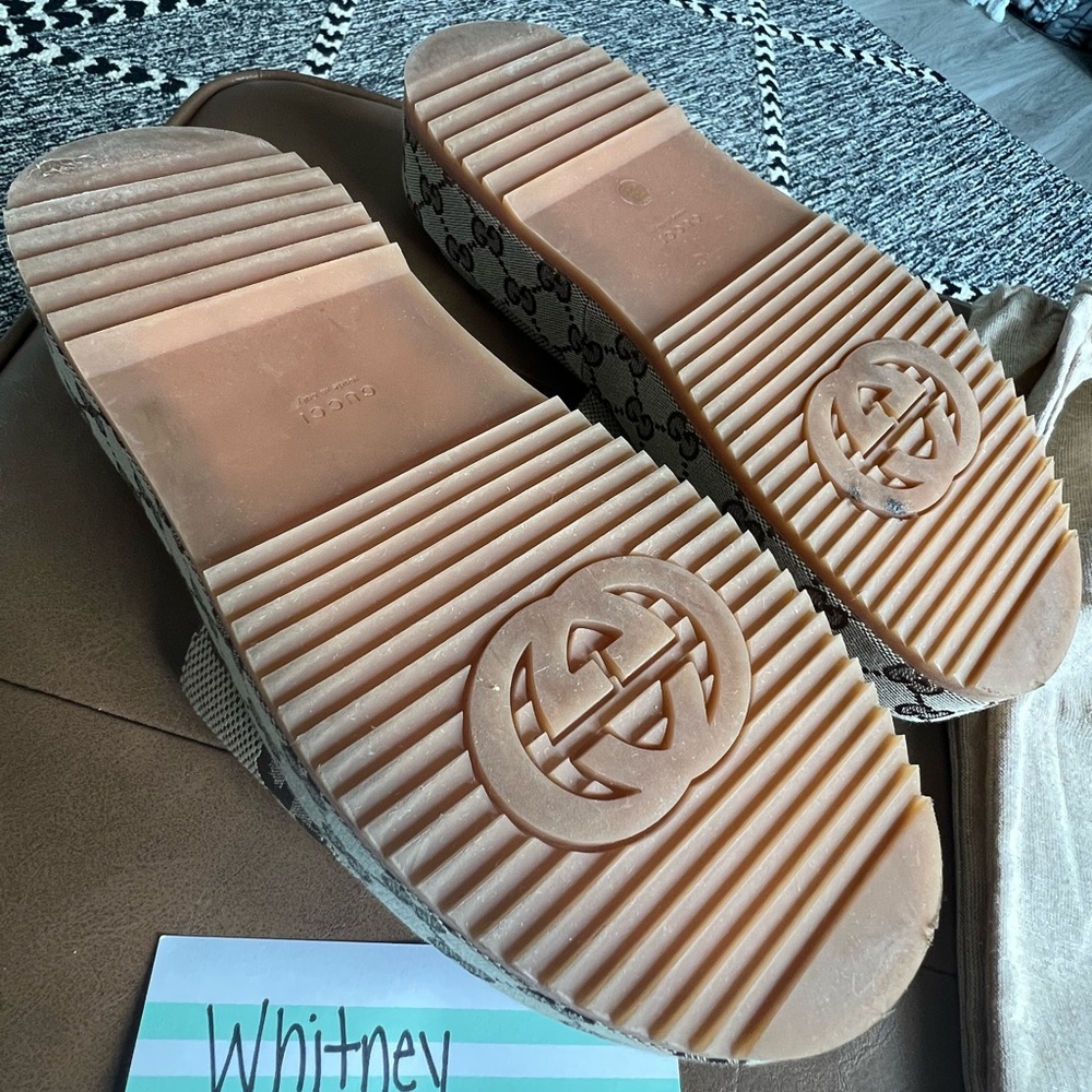 GUCCI WOMEN'S PLATFORM SLIDE SANDAL - Picture 7 of 16